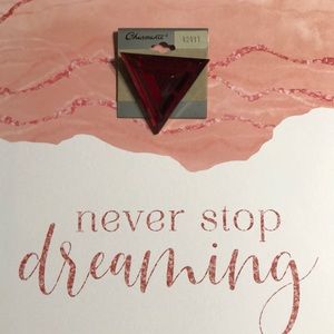 Awesome 80’s Charmante red triangle 🔺 brooch